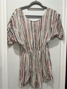 BCBGeneration Multicolor Striped Knit Top